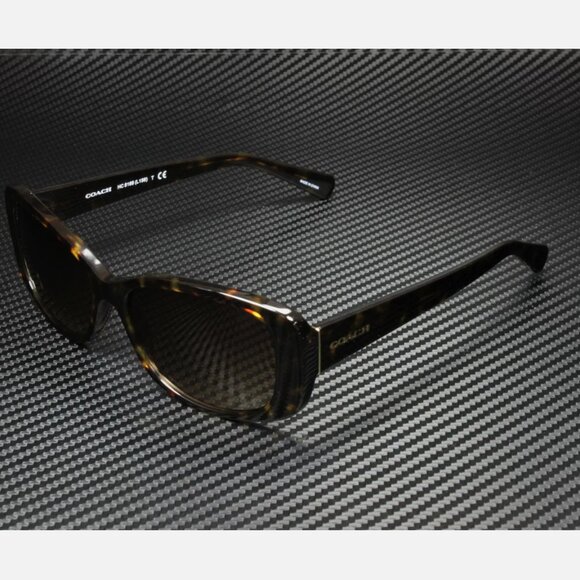 COACH Dark Tortoise 56mm Women's Sunglasses - Picture 1 of 5